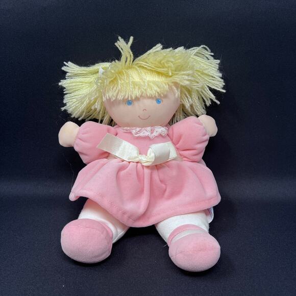 Eden Musical Baby Doll Plush Pink Velour 10" Blond Plays You Are My Sunshine - Picture 1 of 7